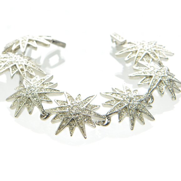 Kenneth Jay Lane KJL Crystal Starburst Bracelet - Picture 3 of 6